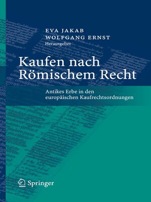 cover image of Kaufen nach Römischem Recht